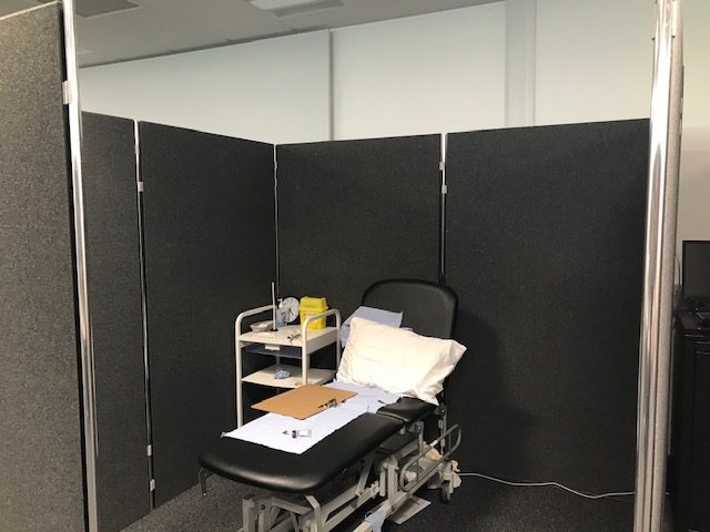 Temporary intensive care partition screening hire